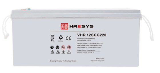 système de stockage de l'énergie de la batterie 220AH pour des applications cycliques L525mm X W267mm x H228m